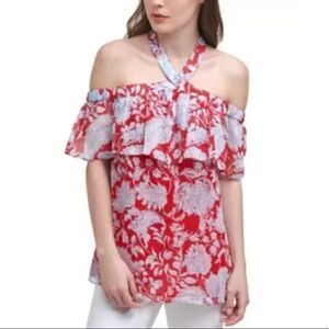 Tommy Hilfiger Ruffled Halter Top